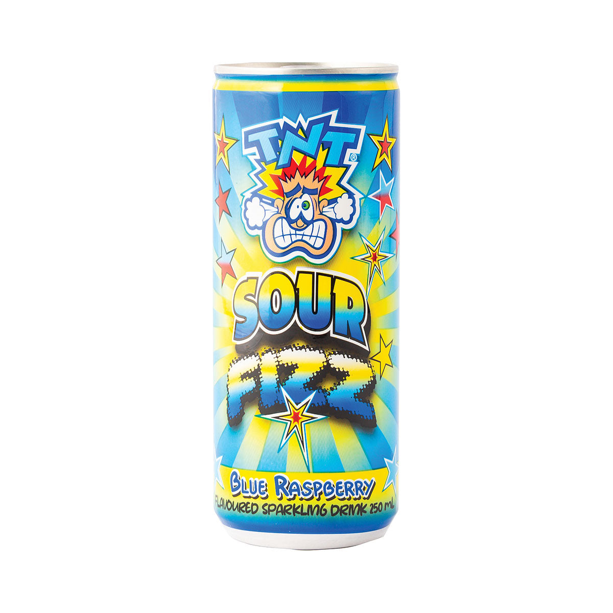 TNT Sour Fizz Drink Blue Raspberry 250mL