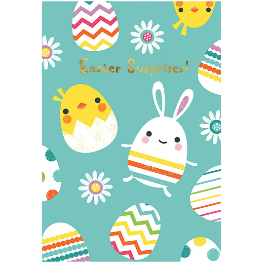 Easter Card Chick Egg Bunny