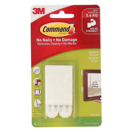 Command Picture Hanging Strips Medium 4pk