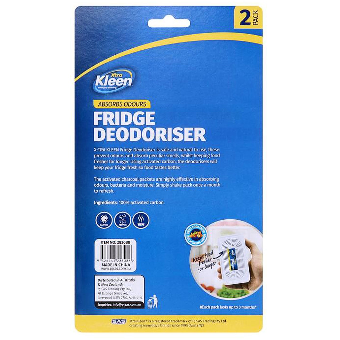 Xtra Kleen Fridge Deodoriser 2pk