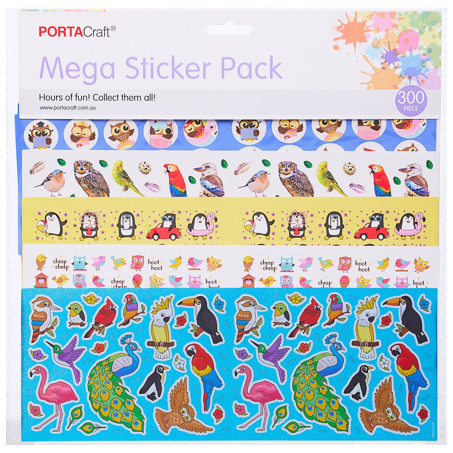 Mega Stickers Pack 300pc Assorted