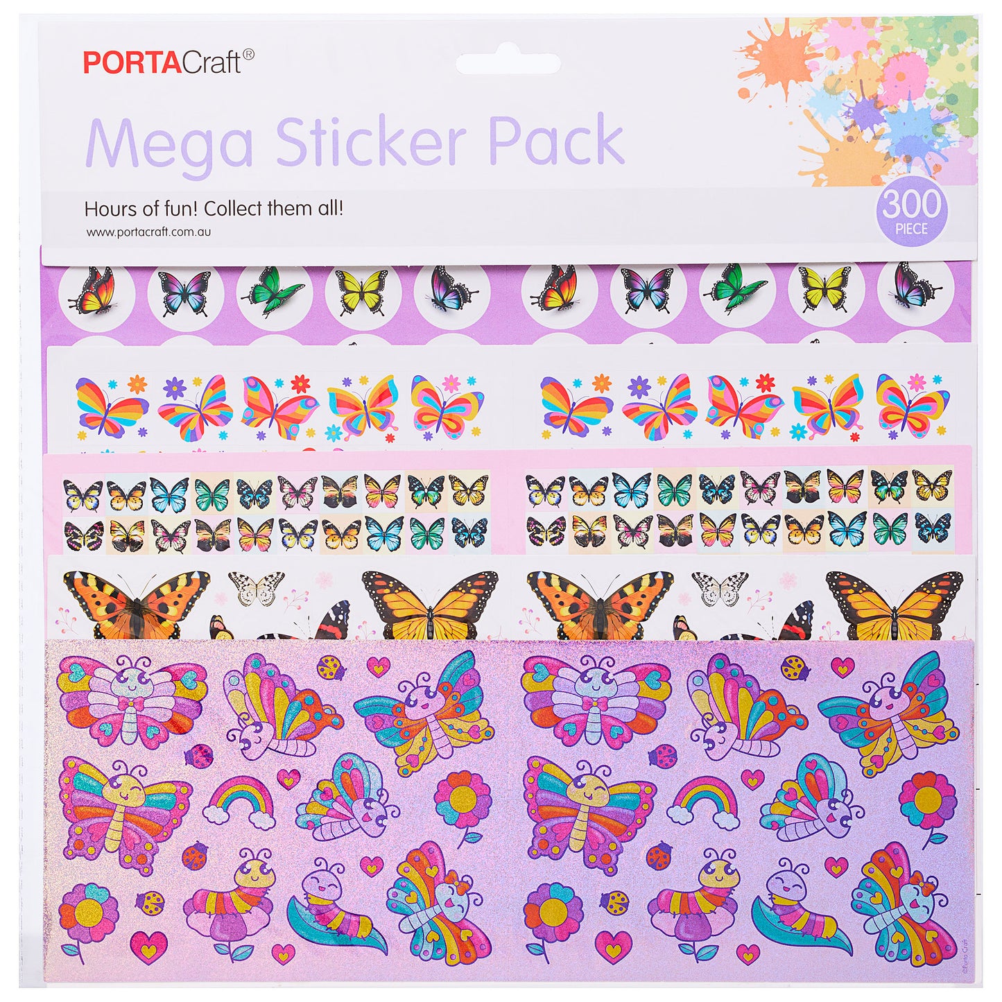 Mega Stickers Pack 300pc Assorted