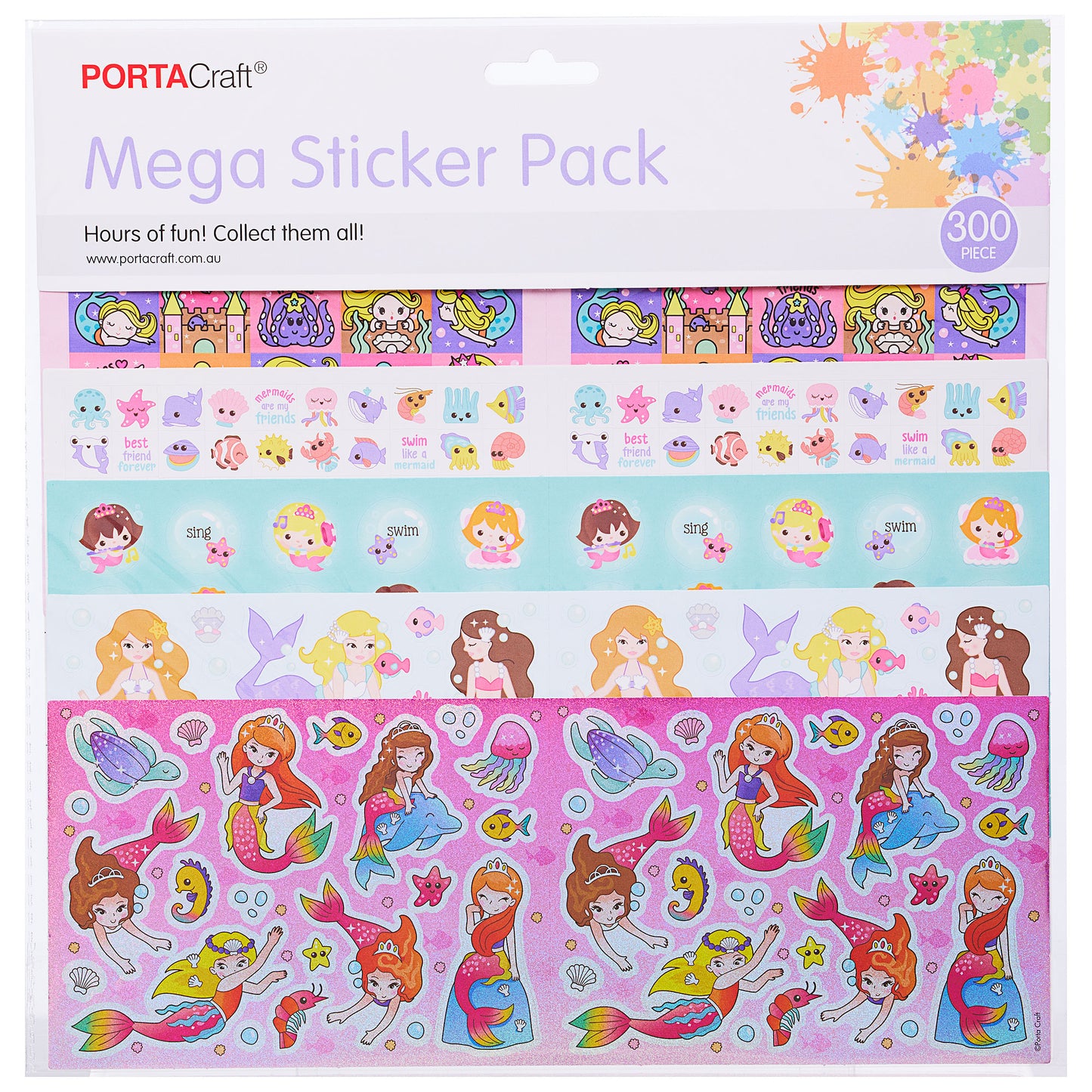 Mega Stickers Pack 300pc Assorted