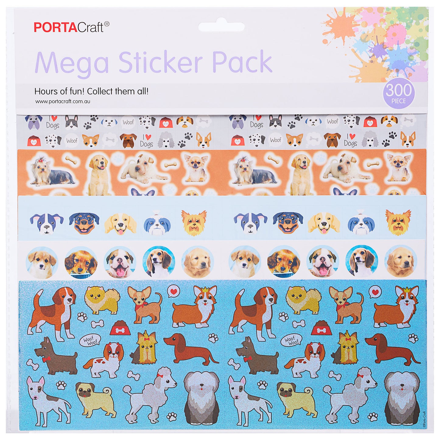 Mega Stickers Pack 300pc Assorted