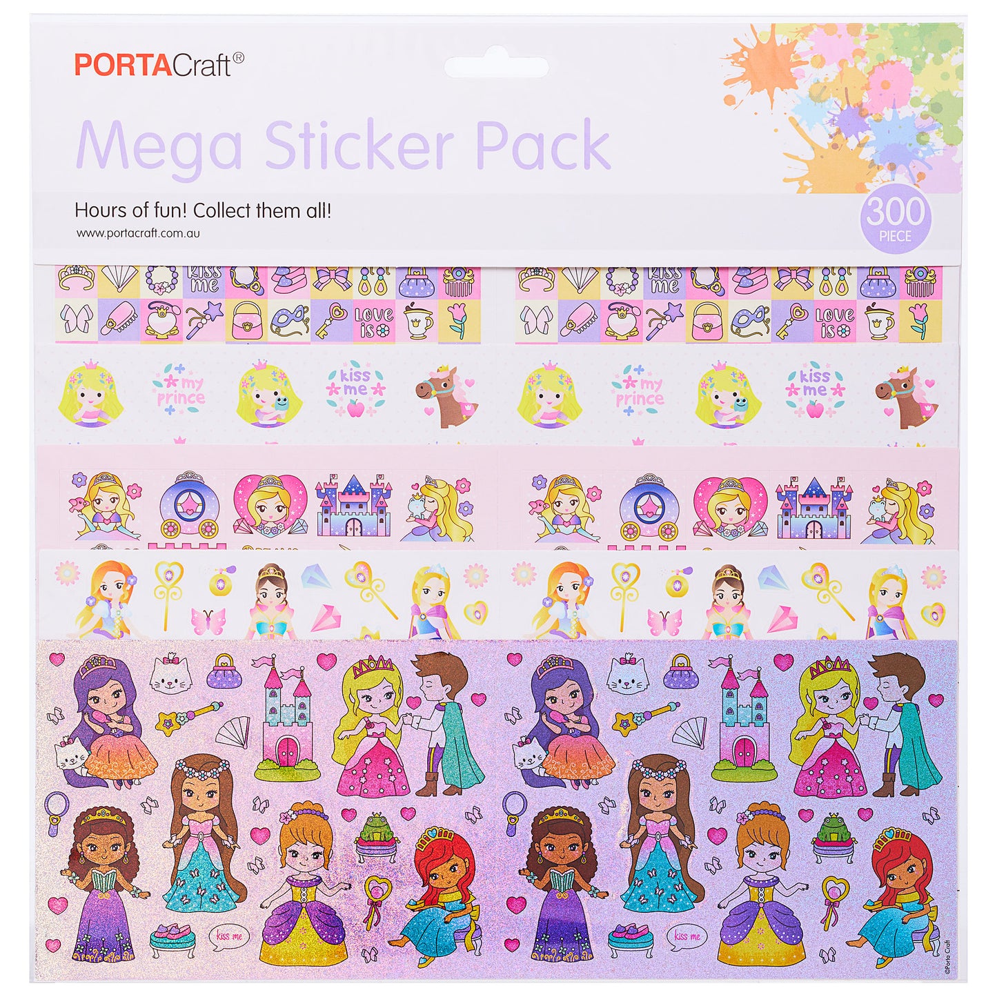 Mega Stickers Pack 300pc Assorted