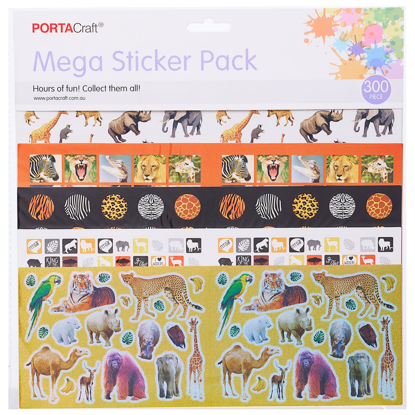 Mega Stickers Pack 300pc Assorted