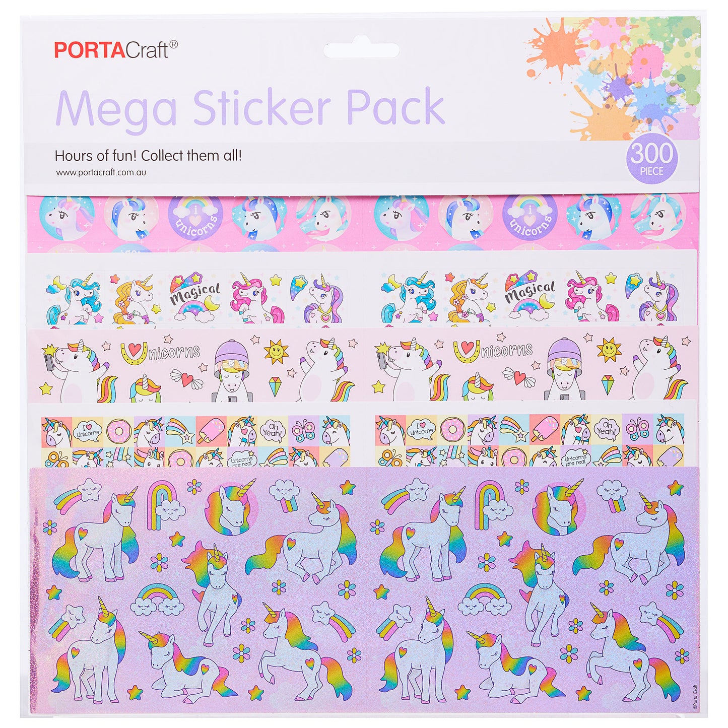 Mega Stickers Pack 300pc Assorted