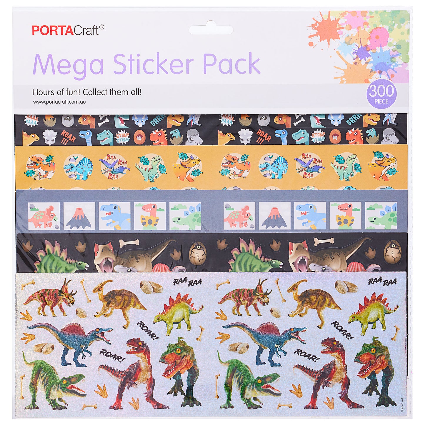 Mega Stickers Pack 300pc Assorted