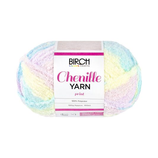 Birch Yarn Chenille Pastel Glow 100g