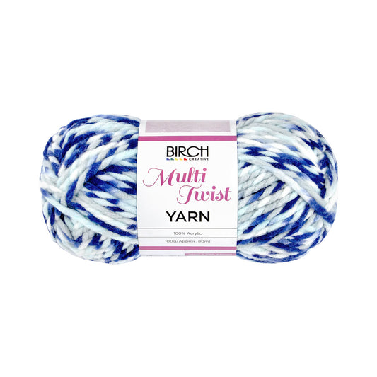 Birch Yarn Multi Twist Blue Denim 100g