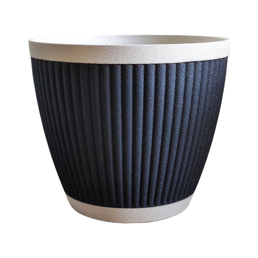 Two-Toned Ribbed Garden Pot Assorted