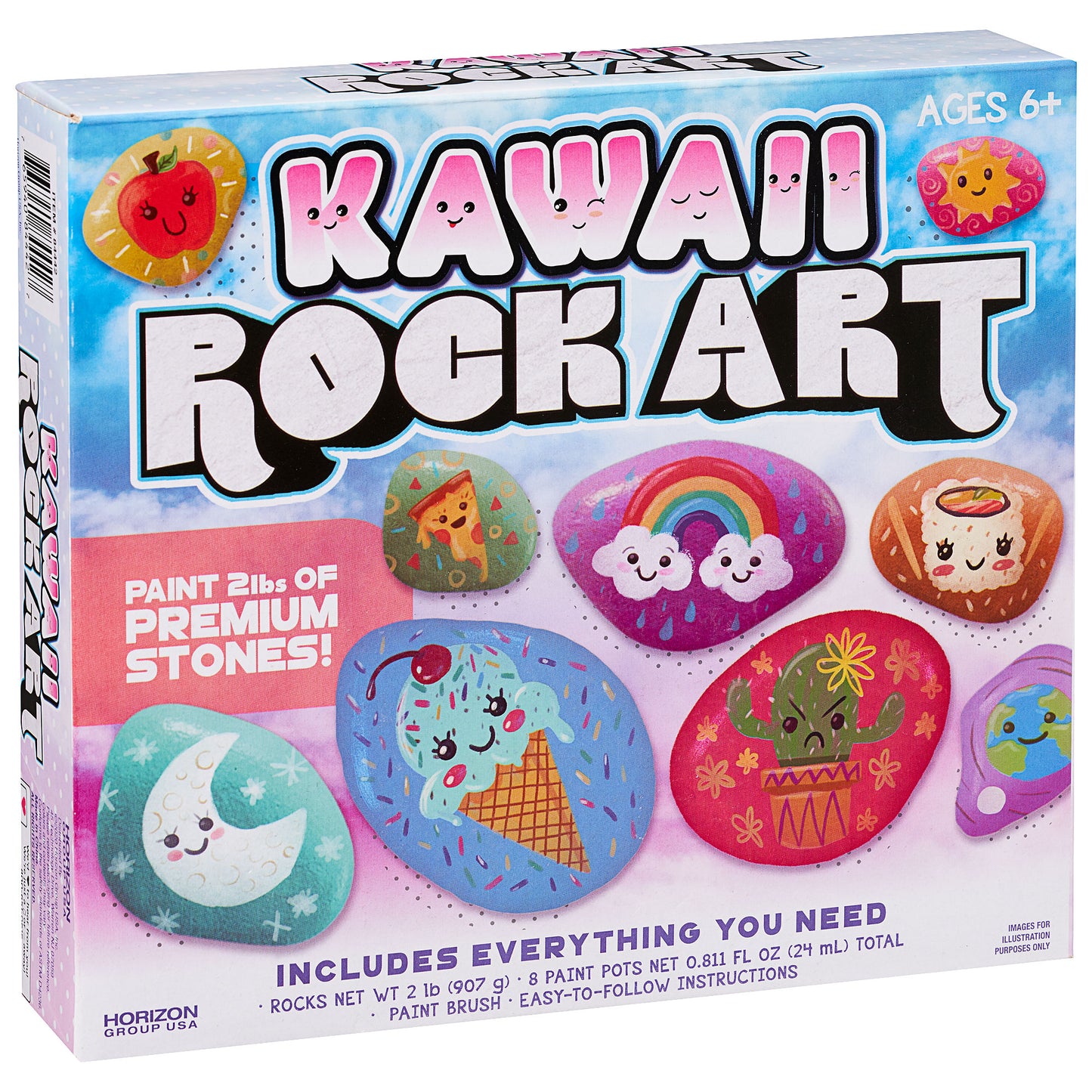 Rock Art Kit Kawaii & Rainbow Unicorn