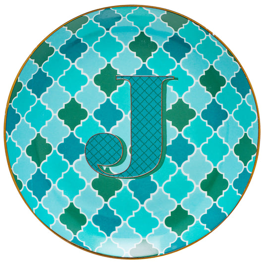 Taj Monogram Cake Plate M/J/A