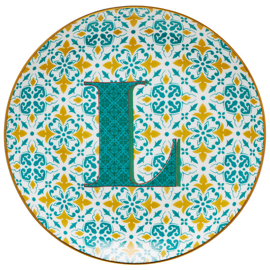 Taj Monogram Cake Plate S/C/L