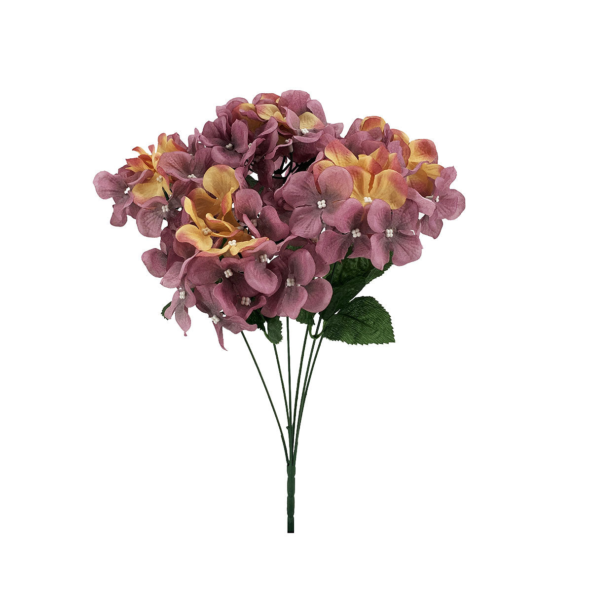 Faux Hydrangea Bunch Pink/Mauve