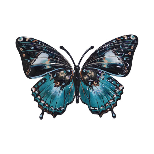 Metal Coloured Butterfly Wall Art 35.5x25cm