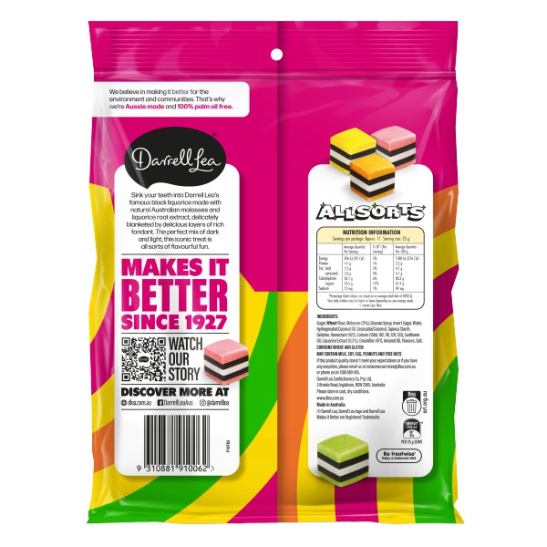 Darrell Lea Liquorice Allsorts 270g