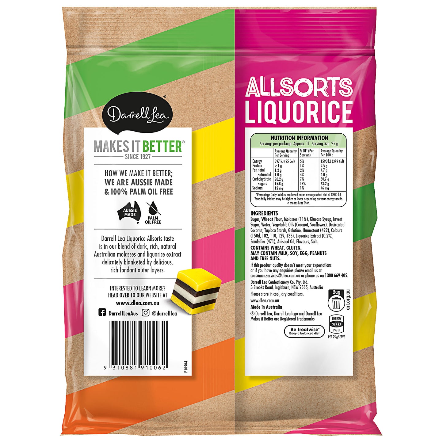 Darrell Lea Liquorice Allsorts 270g