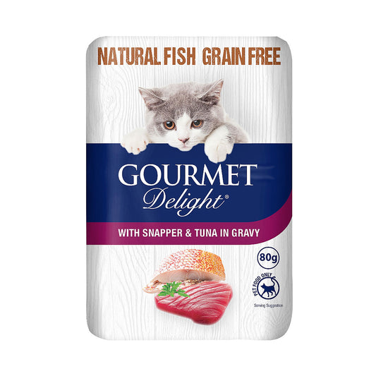 Gourmet Delight Tuna & Whitebait 80g