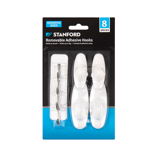 Stanford Removable Hooks Utility & Utensil 8pk