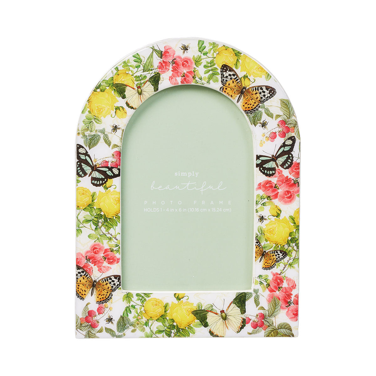 Lacquer Arch Floral Photo Frame 4x6"