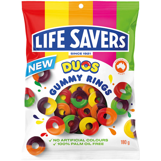 Life Savers Duo Gummy Rings 180g