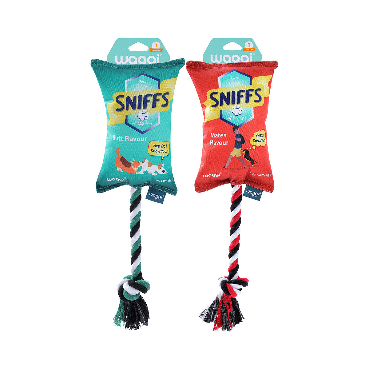 Waggi Plush Snack Time Sniffs Assorted