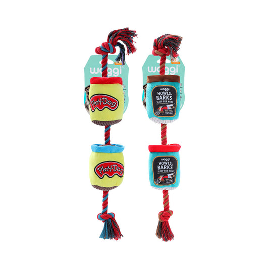 Waggi Plush Tug N' Play Rope Assorted