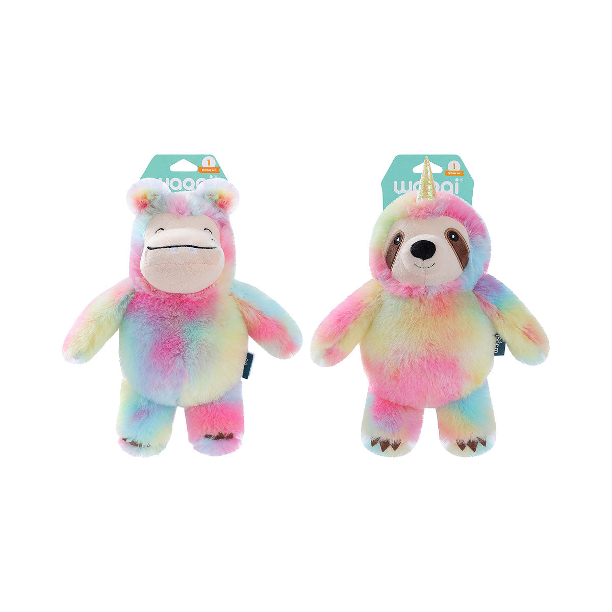 Waggi Plush Rainbow Palz Animals Assorted