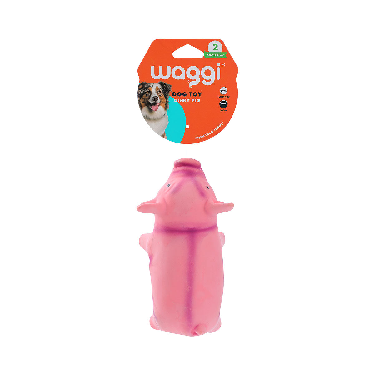 Waggi Latex Oinky Squeaky Pig