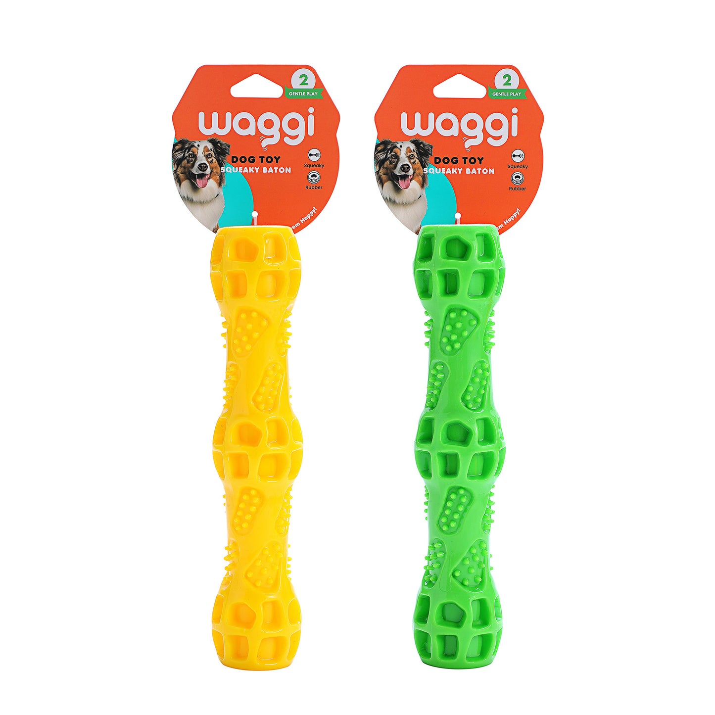 Waggi Squeaky Baton Large Assorted