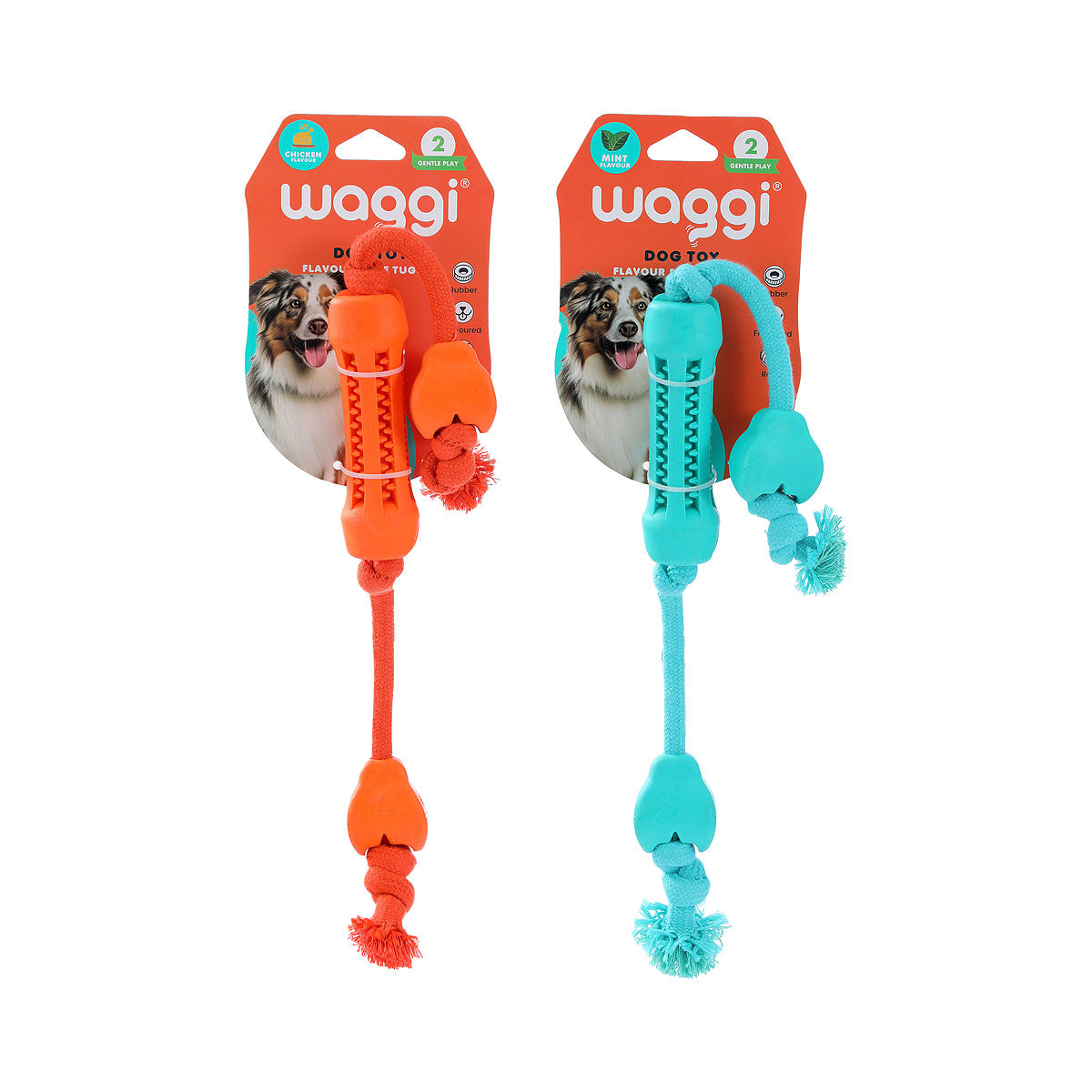 Waggi Flavour Bone Double Tug Assorted