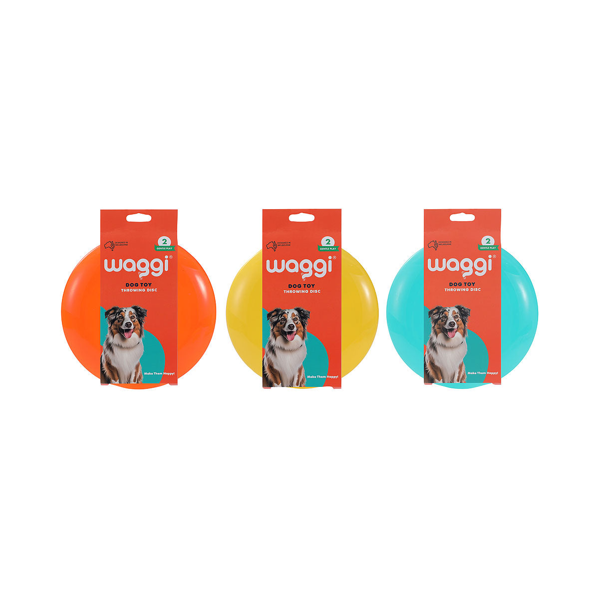 Waggi Dog Toy Throwing Disc Assorted