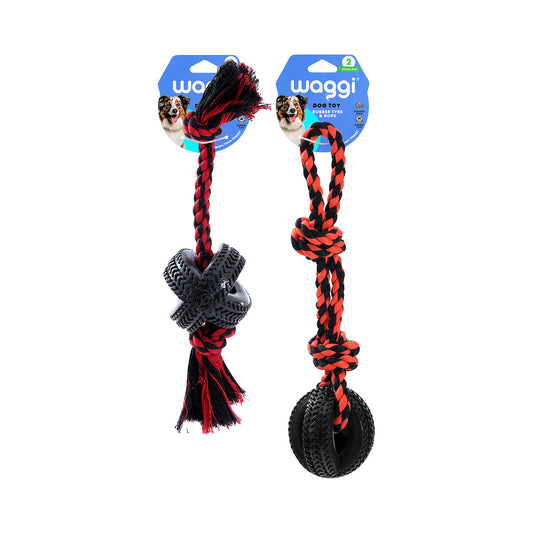 Waggi Tug-O-War Tyre & Rope Assorted