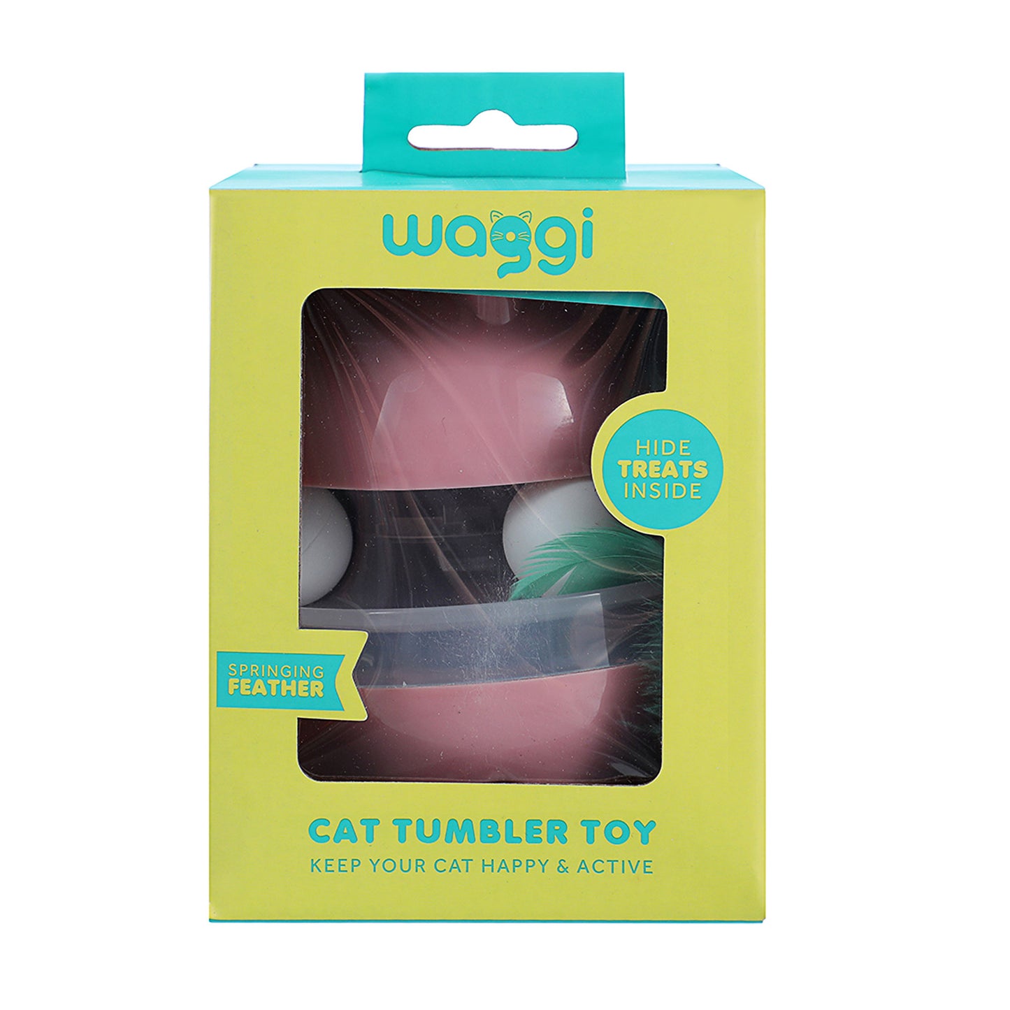 Waggi Treat Tumbler With Feather Assorted