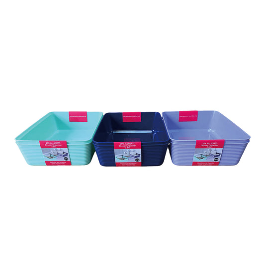 Allsorts Drawer Organiser Assorted 2.8L 2pk