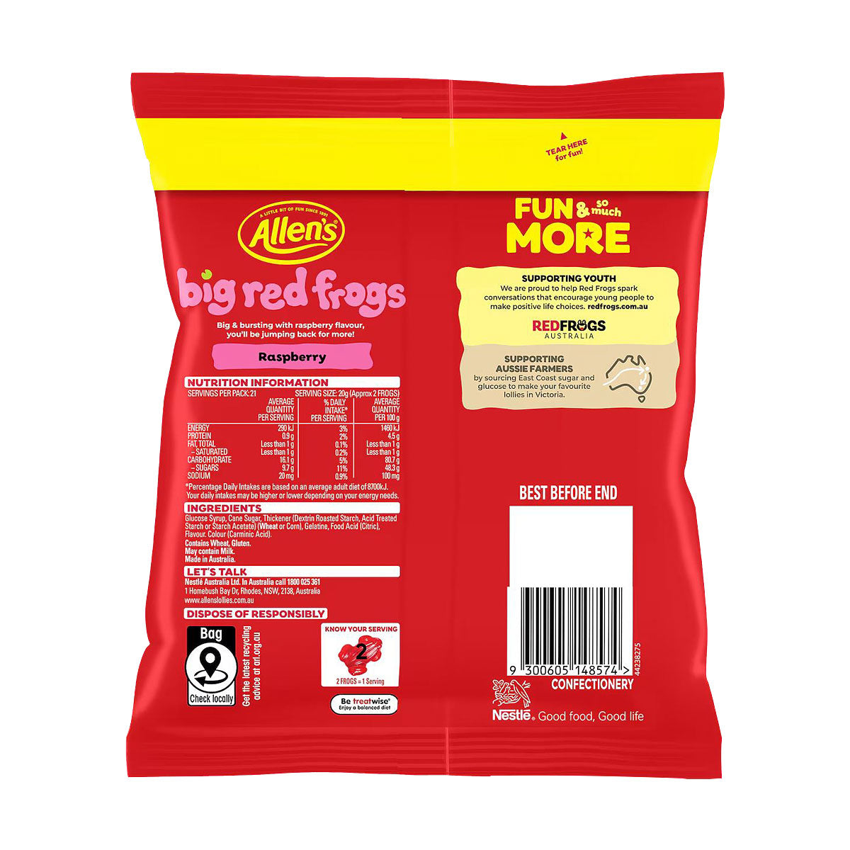 Allen's Big Red Frogs 420g