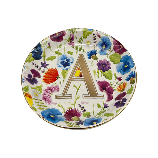 Garden Round Monogram Dish Assorted