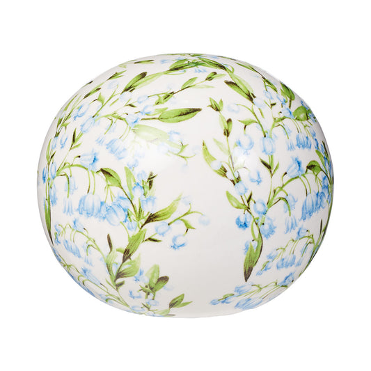 Garden Print Ceramic Décor Ball Assorted