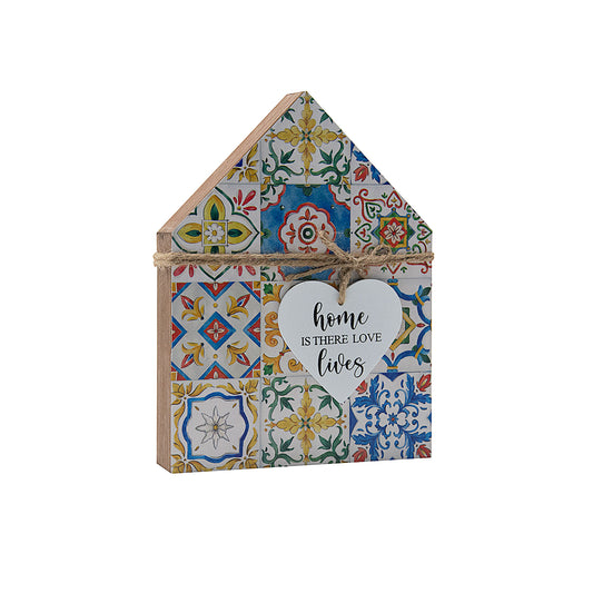 Tile House Tabletop Plaque