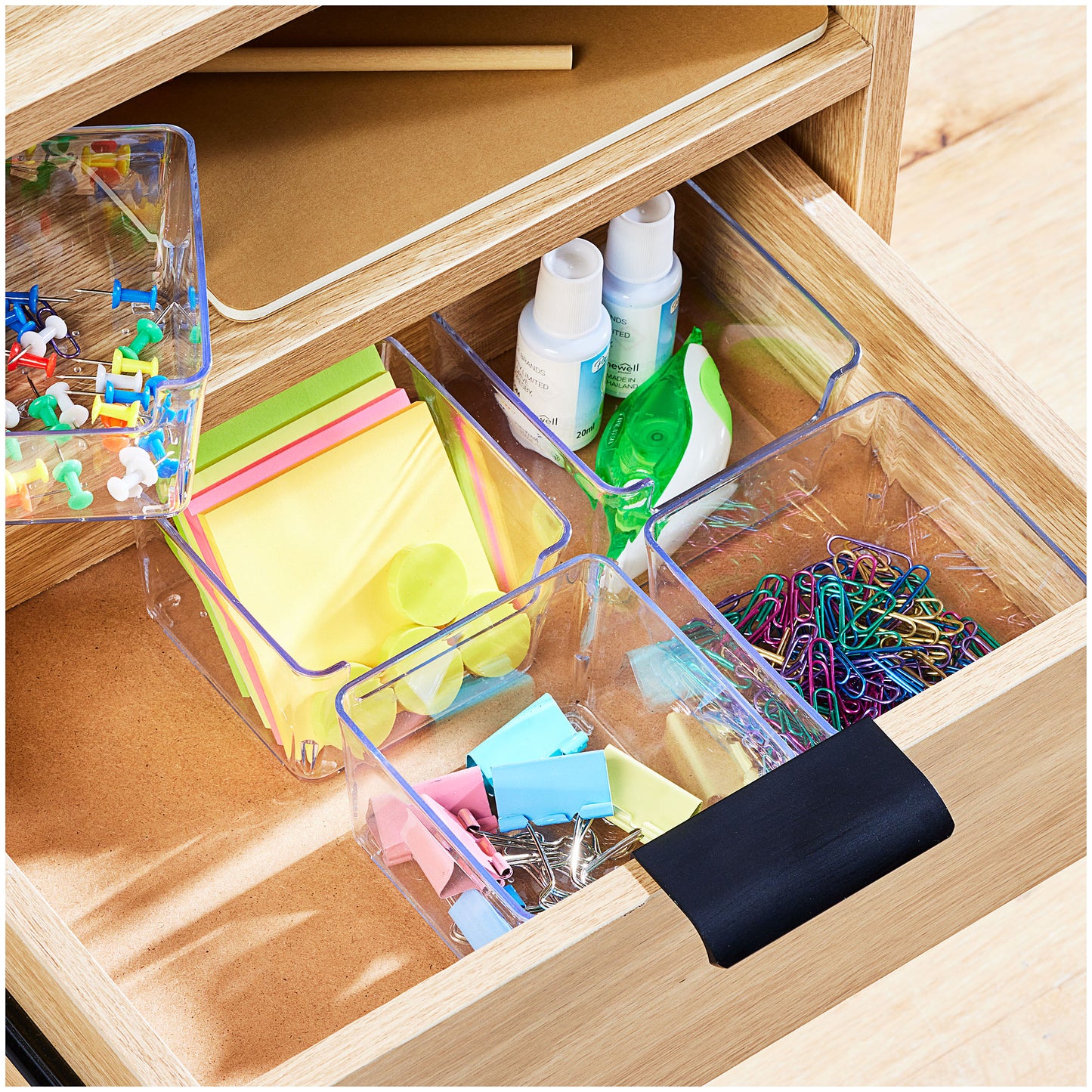 Supa Clear Drawer Organisers Square 4pk