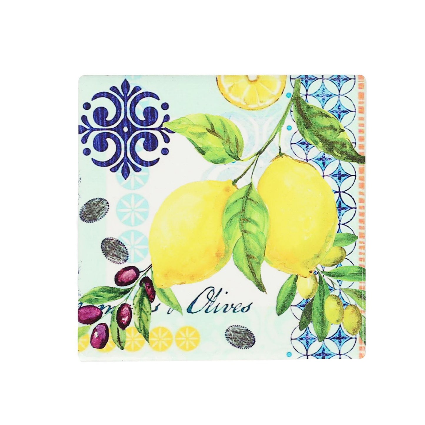 Porto Square Ceramic Coaster Assorted