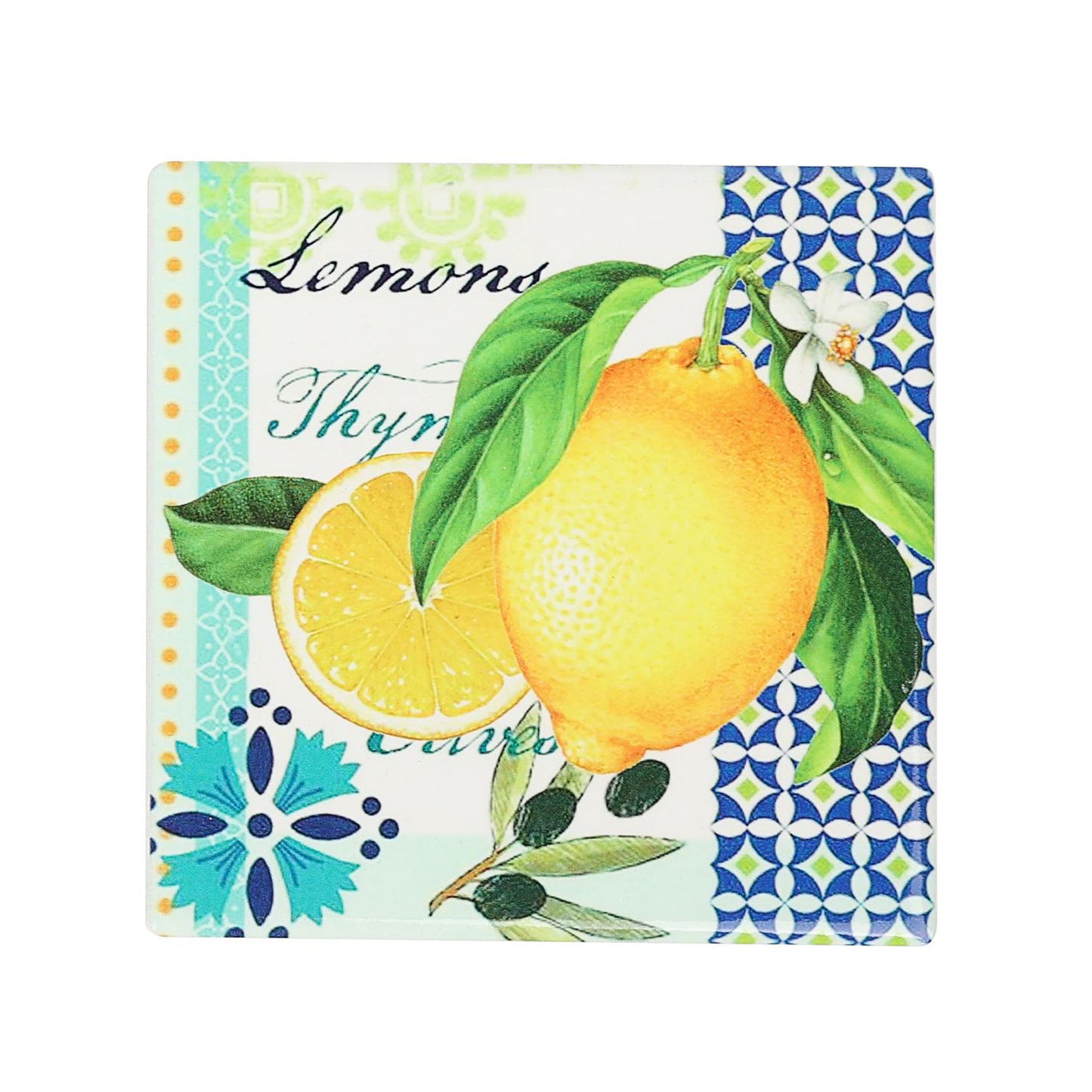 Porto Square Ceramic Coaster Assorted