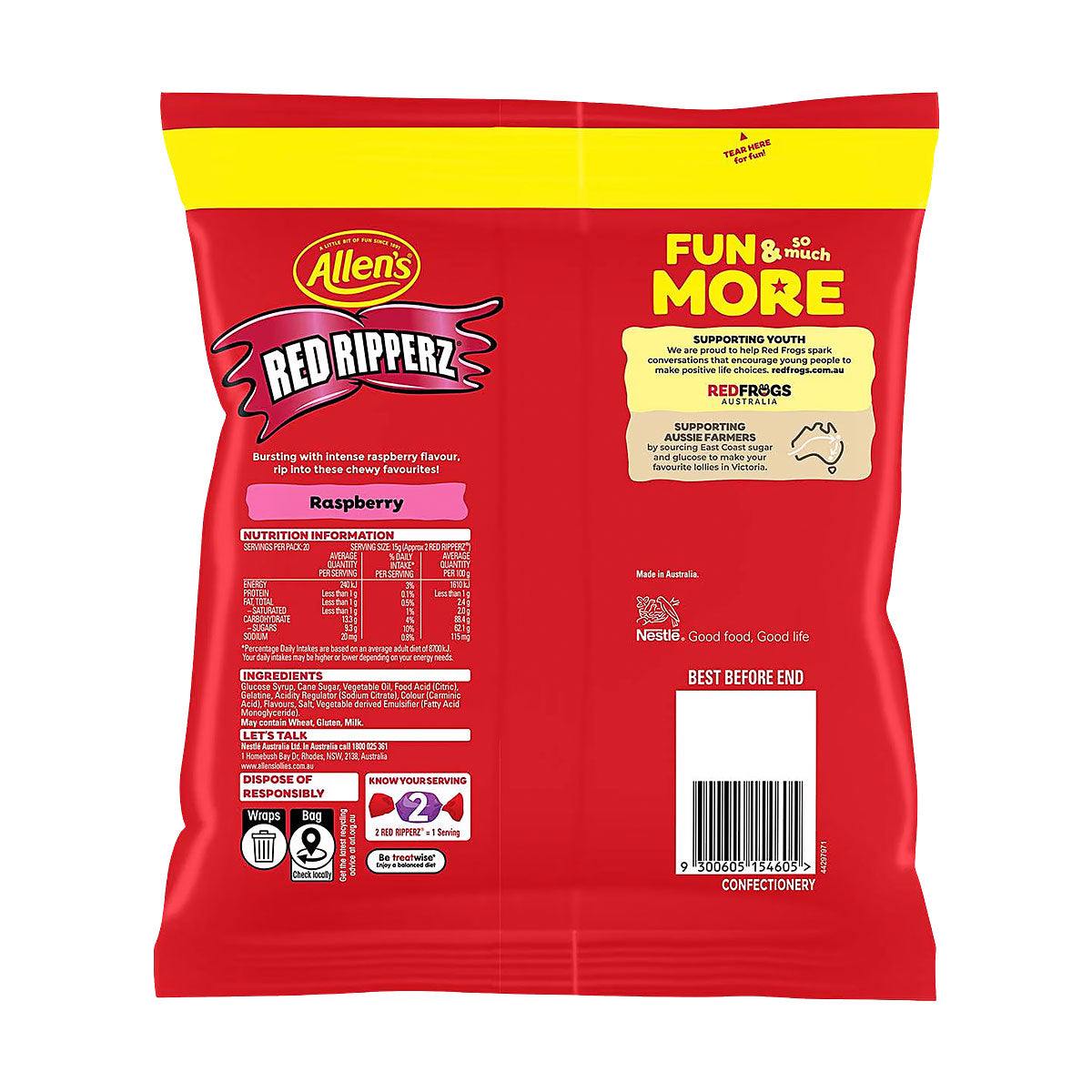Long Red Ripperz Allen's Red Ripperz 300g – The Reject Shop