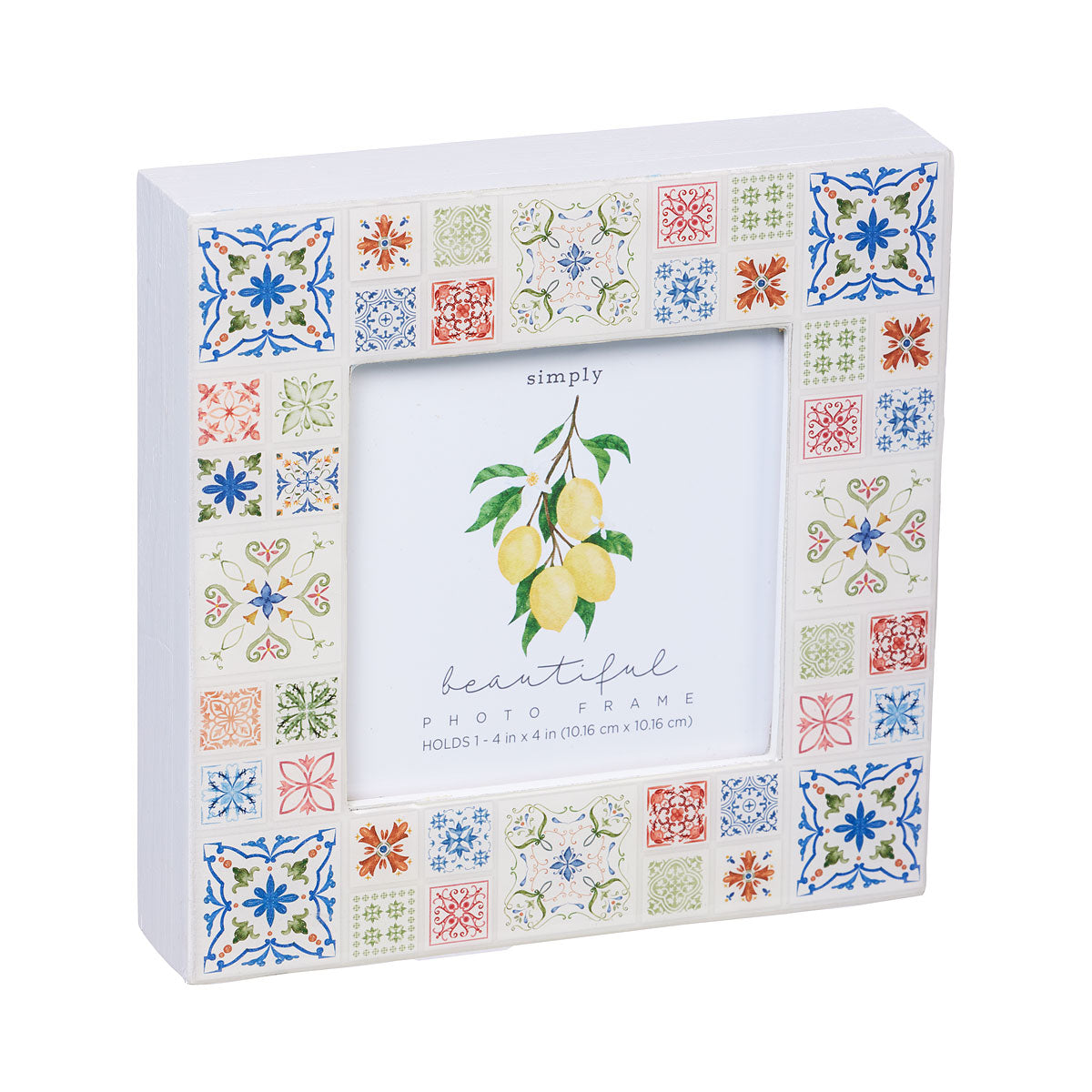 Square Photo Frame Tile Box Top 4x4"