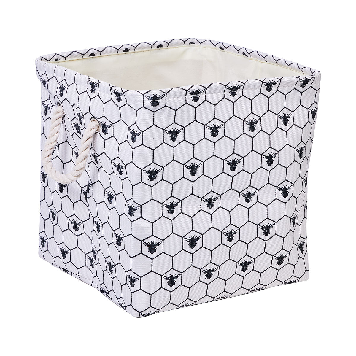 Bistrot Bee Cotton Cube Basket