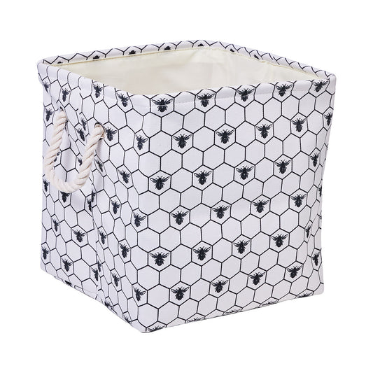 Bistrot Bee Cotton Cube Basket