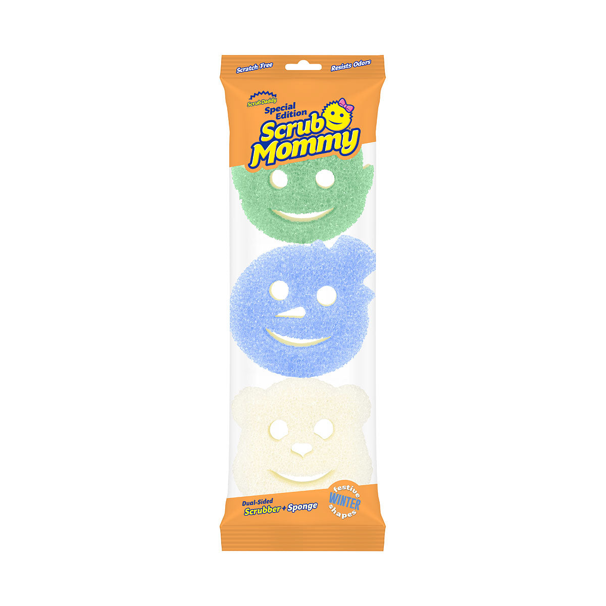 Scrub Daddy Scrub Christmas Shapes 3pk