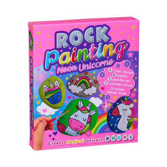 Neon Dinosaurs Rock Painting Kit