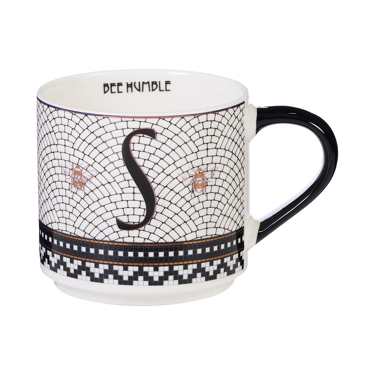 Bistro Bee Monogram Mug 370mL S/C/L
